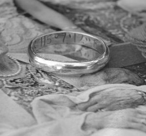 Silver Coordinates Ring Band