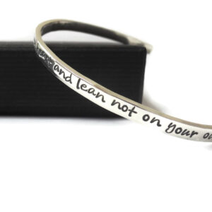 Proverbs 3:5-6 | Trust in the Lord Sterling Silver Cuff