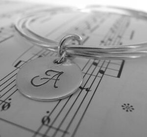 Silver Initial Bangles