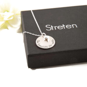 Silver Miscarriage Necklace | Too beautiful for earth